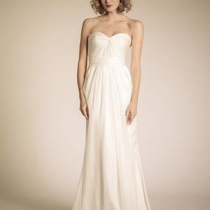 Amy Kuschel Tara Sample Wedding Gown Size 14 Silk